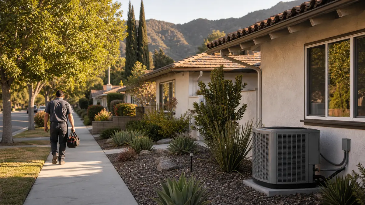 Hillside El Miradero homes above Brand Park served by Mitsubishi HVAC in Glendale, CA