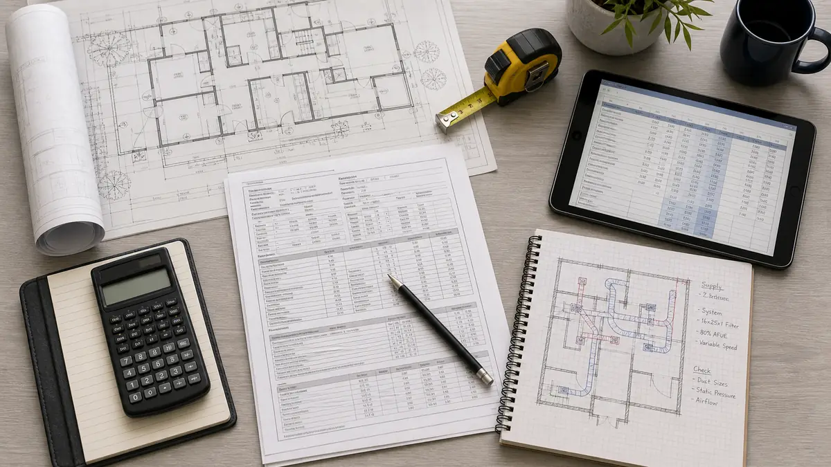 Manual J load calculation worksheet for sizing a Mitsubishi system in Glendale, CA